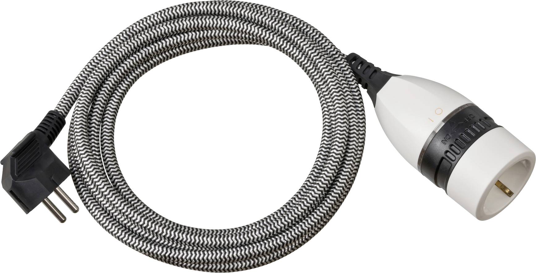 Brennenstuhl 1161830 Produzni kabl 3 m H05VV-F 3G 1,5 mm2 230 V IP20 1 uticnica Schuko utikac - Schuko uticnica crna, bela