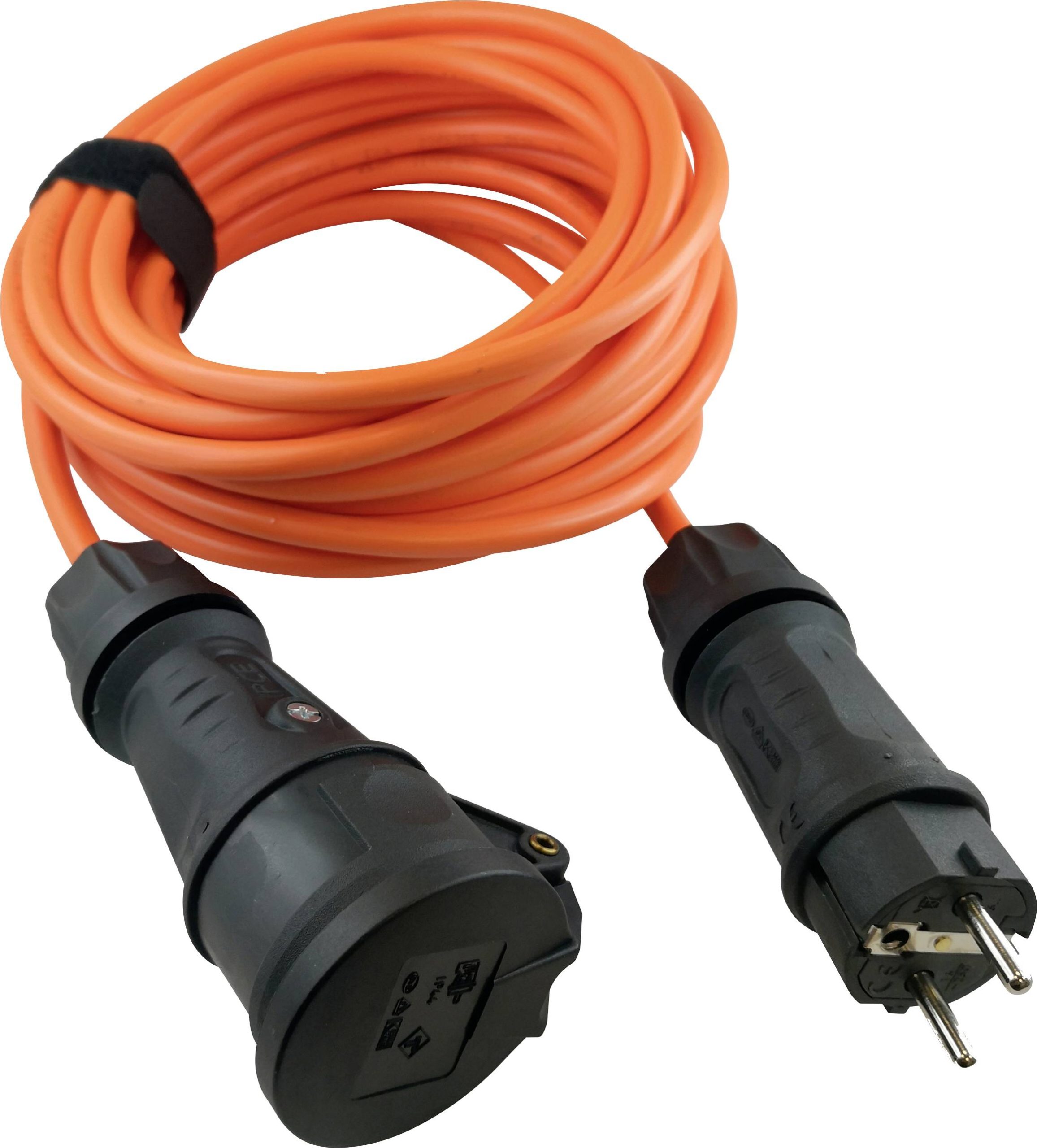 HAWA R7033 Produzni kabl 16 A 20 m H07BQ-F 3G 1,5 mm2 250 V IP44 Schuko utikac - Schuko uticnica narandzasta