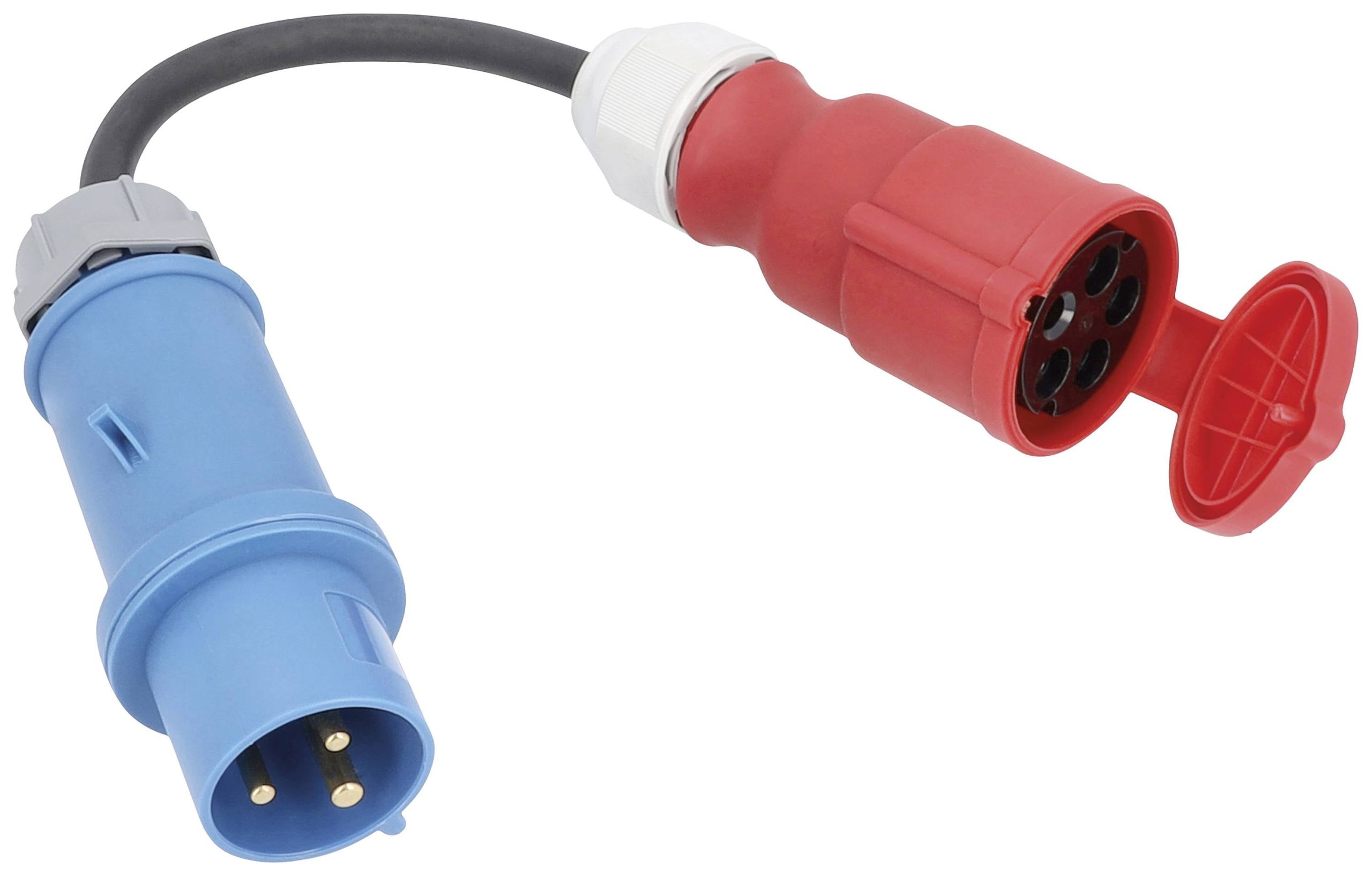 AS Schwabe 61375 Adapterski kabl 32 A 0.3 m H07RN-F 3G 6 mm2 230 V IP44 1 uticnica CEE utikac 32 A 3P - CEE spojnica 32 A 5P