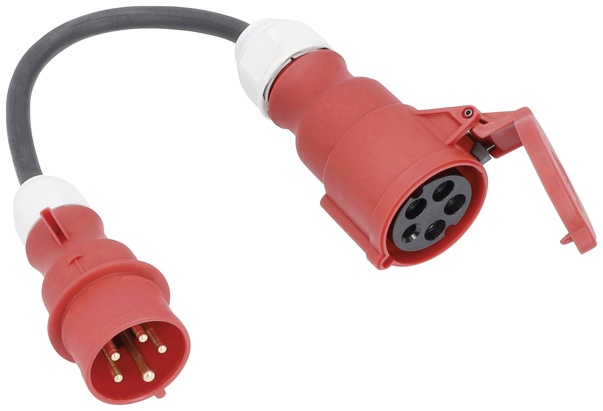 AS Schwabe 61376 Adapterski kabl 16 A 0.3 m H07RN-F 5G 2,5 mm2 400 V IP44 1 uticnica CEE utikac 16 A 5P - CEE spojnica 32 A 5P
