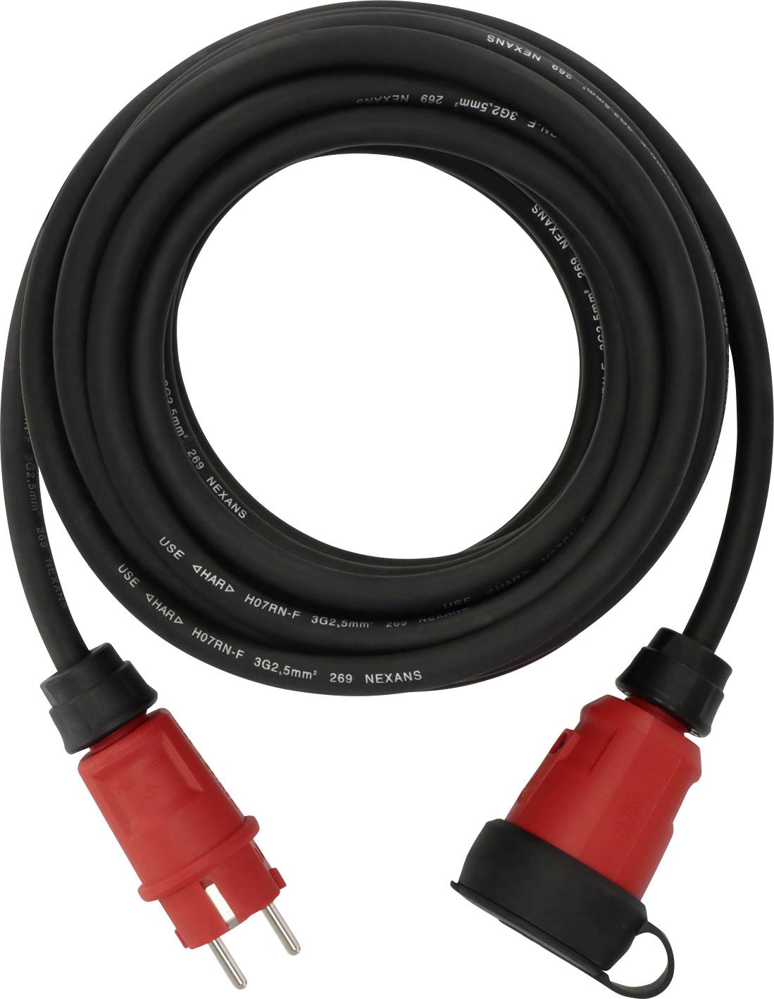 Brennenstuhl 9162100110 Produzni kabl 16 A 10 m H07RN-F 3G 2,5 mm2 230 V IP44 1 uticnica Schuko utikac - Schuko uticnica
