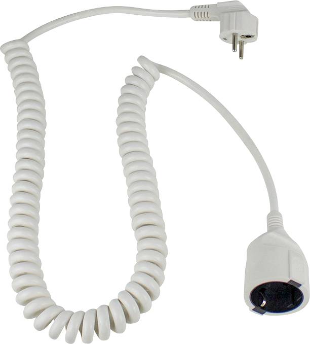 AS Schwabe 70412 Produzni kabl 16 A 2.50 m H05VV-F 3G 1,5 mm2 230 V IP20 Schuko utikac - Schuko uticnica bela