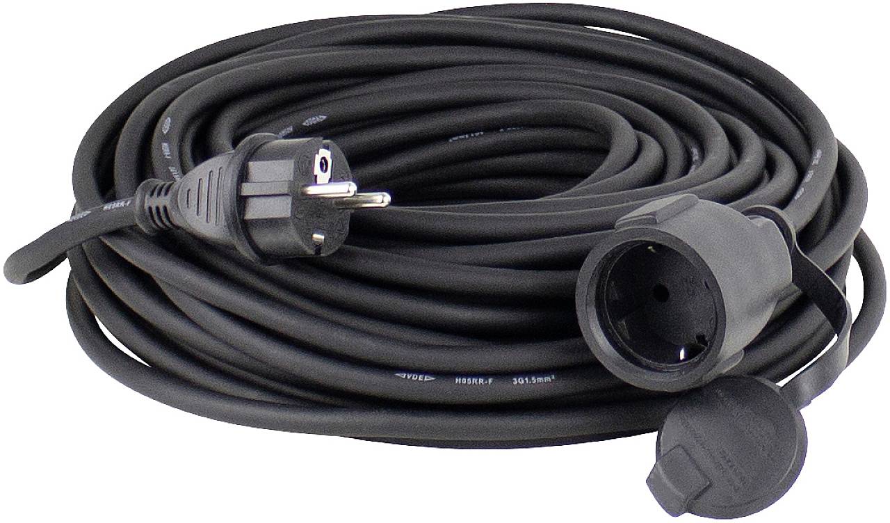 AS Schwabe 60340 Produzni kabl 16 A 50 m H07RN-F 3G 1,5 mm2 230 V IP44 1 uticnica Schuko utikac - Schuko uticnica