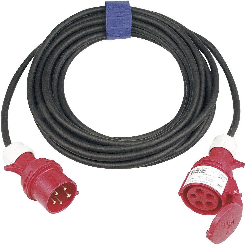 Produzni kabl 32 A 25 m H07RN-F 5G 4 mm2 400 V IP44 CEE utikac - CEE spojnica crna