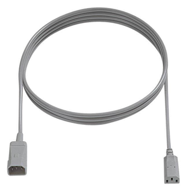 Bachmann Prikljucni kabl za hladne uredjaje 10 A 3 m H05VV-F 3G 1 mm2 250 V IEC - IEC siva