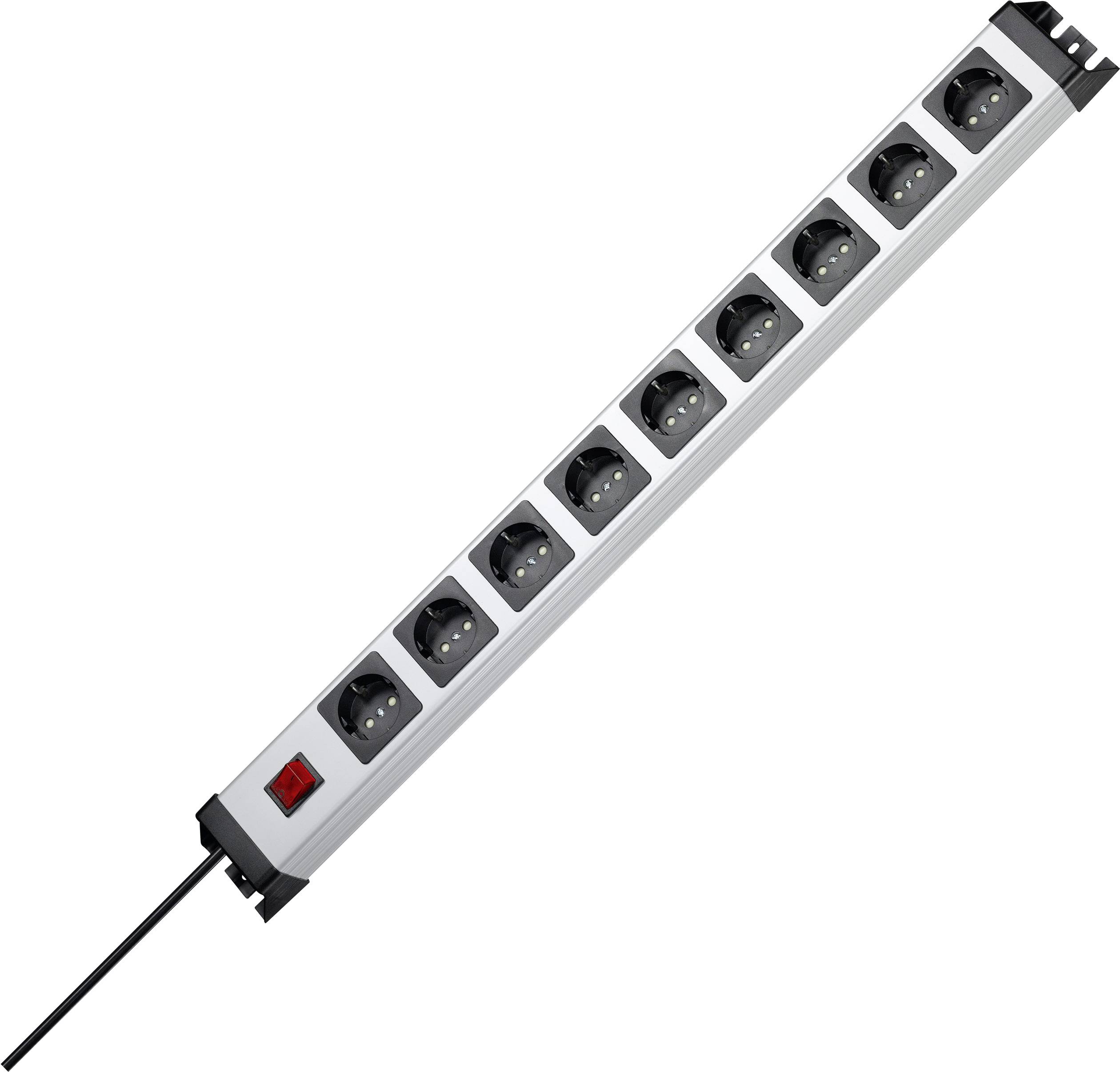 Kopp 227020018 razdelnik - produzni kabl 9x 1.40 m 230 V 3600 W IP20 siva, crna sa prekidacem