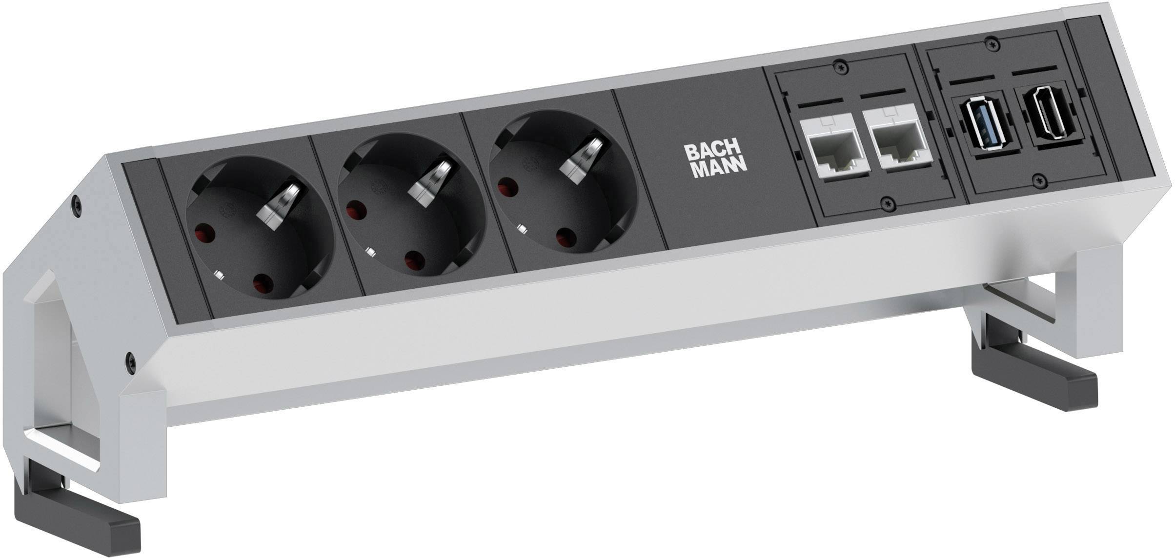 Bachmann 1485475 razdelnik - produzni kabl 3x 1.50 m 230 V crna, aluminijum