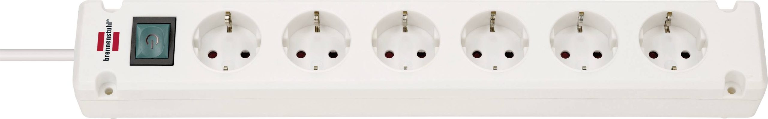 Brennenstuhl 1150650326 razdelnik - produzni kabl 6x 3.00 m 230 V bela sa prekidacem