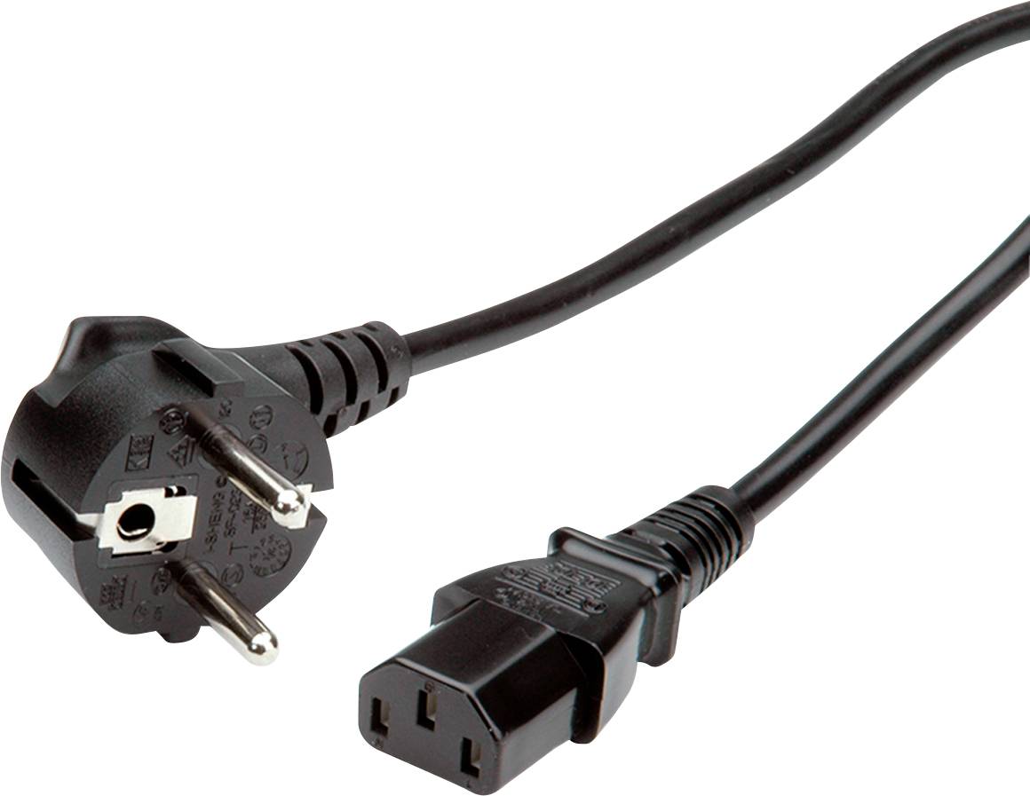 Roline 19.08.1030 Prikljucni kabl 10 A 3 m 250 V/AC Schuko utikac - IEC crna