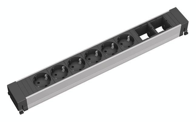 Bachmann 1839144 razdelnik - produzni kabl 6x 0 m 250 V 3.680 W IP20 crna