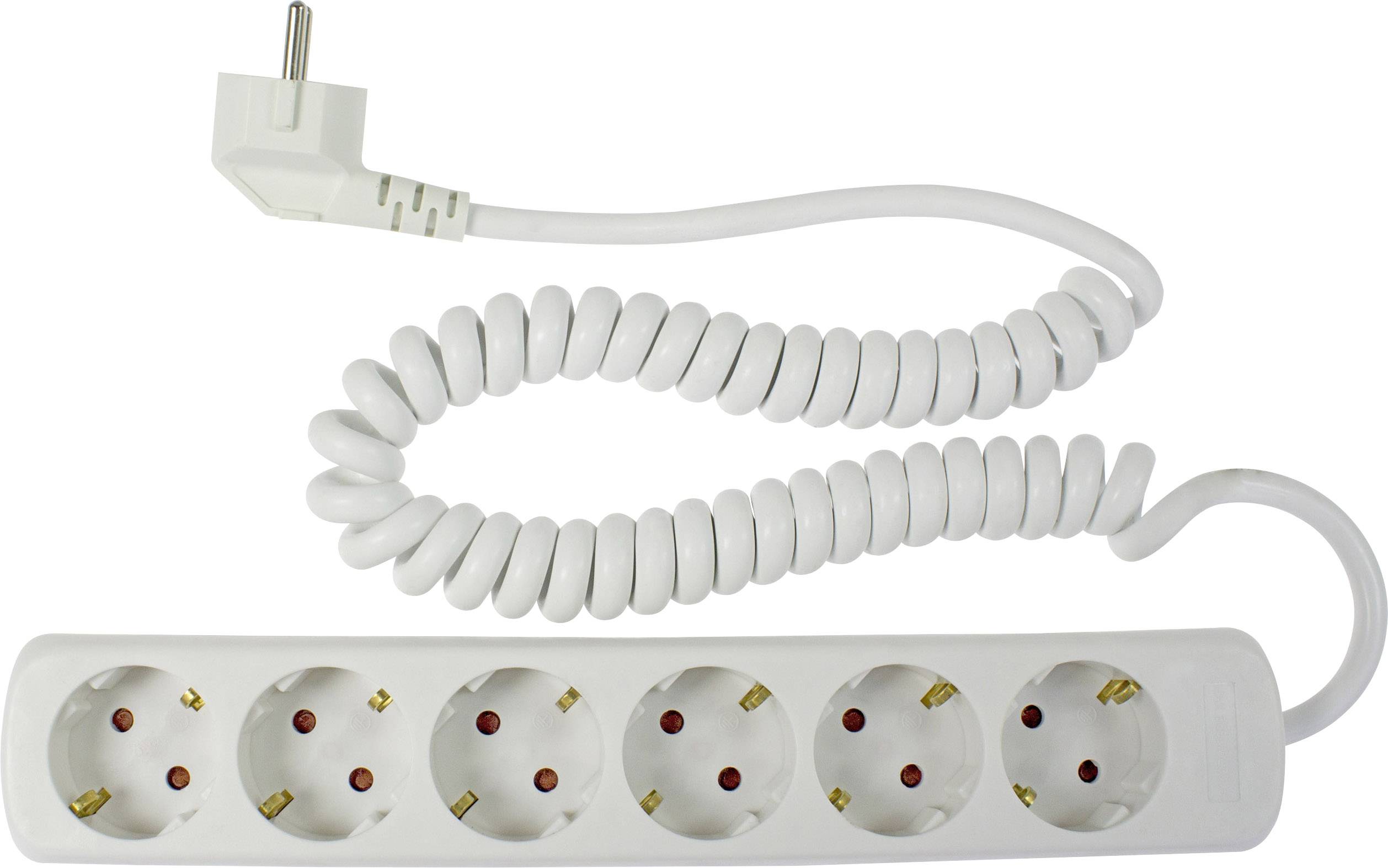 Schwabe 1857956 razdelnik - produzni kabl 6x 2.50 m 230 V 3500 W IP20 bela