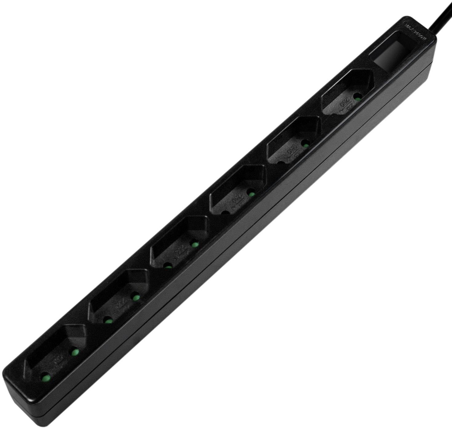 LogiLink LPS231B razdelnik - produzni kabl 6x 1.50 m 230 V 3400 IP20 crna