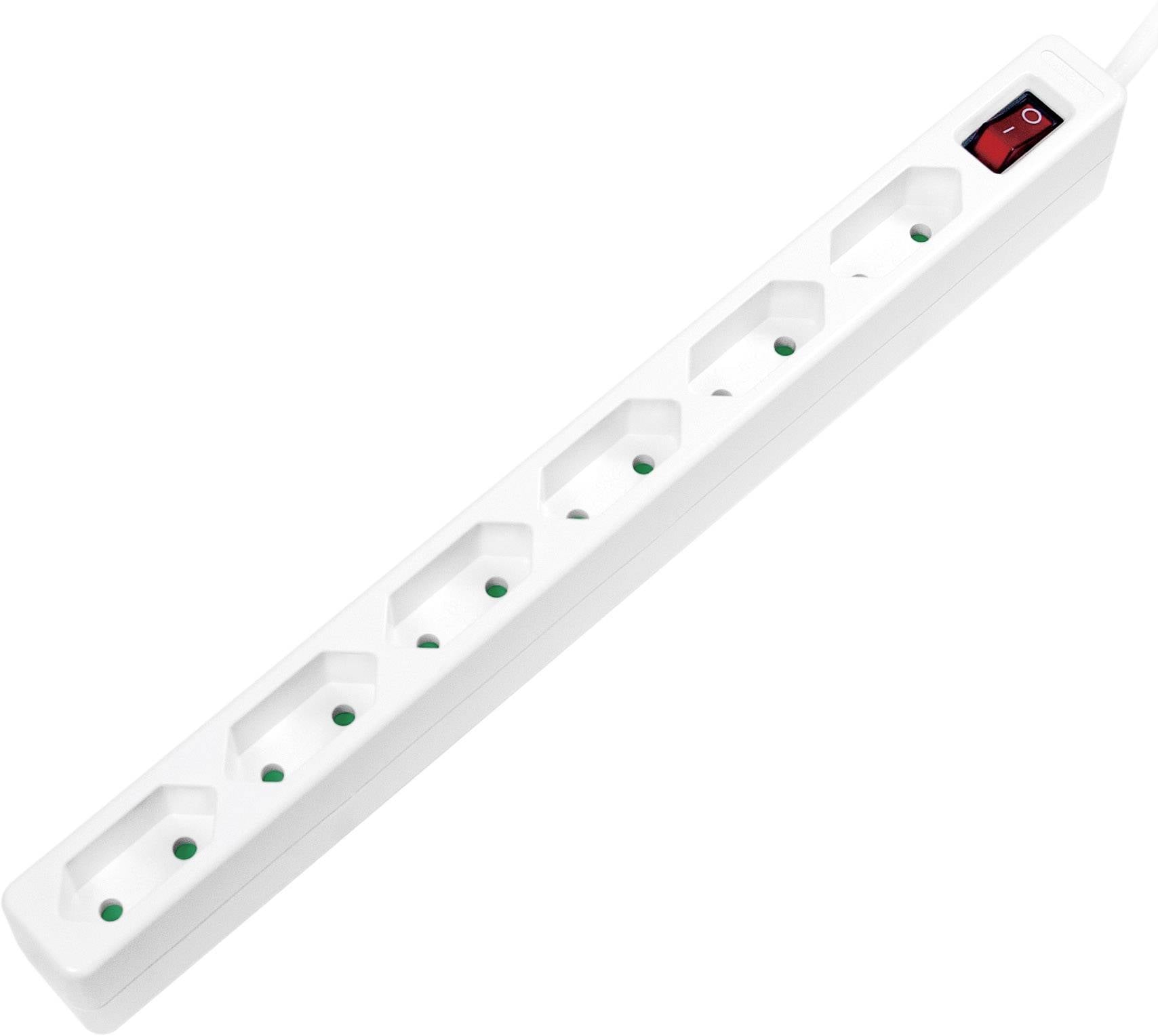 LogiLink LPS232 razdelnik - produzni kabl 6x 1.50 m 230 V 3400 W IP20 bela