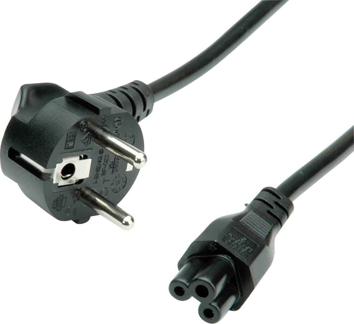 Value 3-pinski. Napojni kabl 2.50 A 1.80 m 250 V/AC Schuko utikac crna
