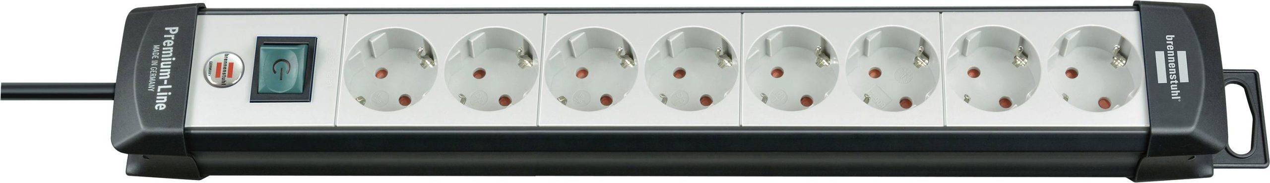 Brennenstuhl 1951580100 razdelnik - produzni kabl 8x 3.00 m 230 V IP20 crna, svetlo siva sa prekidacem