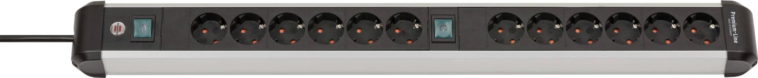 Brennenstuhl 1391030200 razdelnik - produzni kabl 12x 3 m 230 V srebrna, crna sa prekidacem