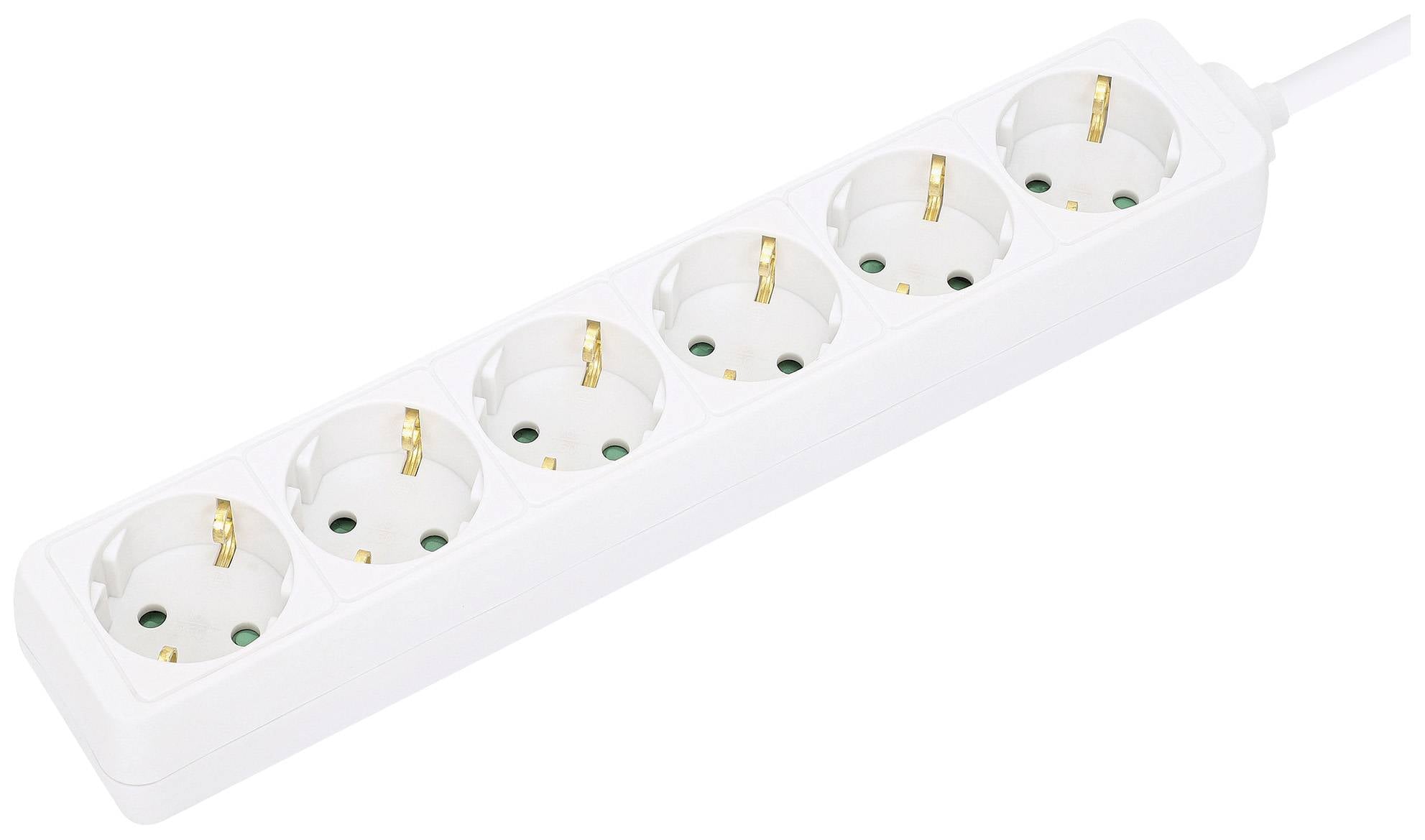 Manhattan 2730085 razdelnik - produzni kabl 6x 2 m 230 V IP20 bela