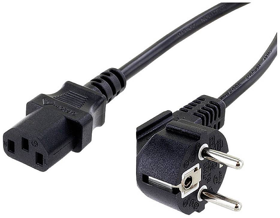 Econ connect NKW3SW1 Prikljucni kabl za hladne uredjaje 10 A 3 m H05VV-F 3G 1,0 mm2 250 V Schuko utikac - IEC
