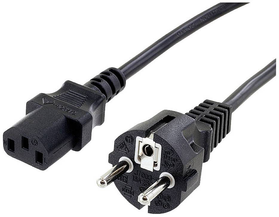 Econ connect NKG2SW1 Prikljucni kabl za hladne uredjaje 10 A 2 m H05VV-F 3G 1,0 mm2 250 V Schuko utikac - IEC