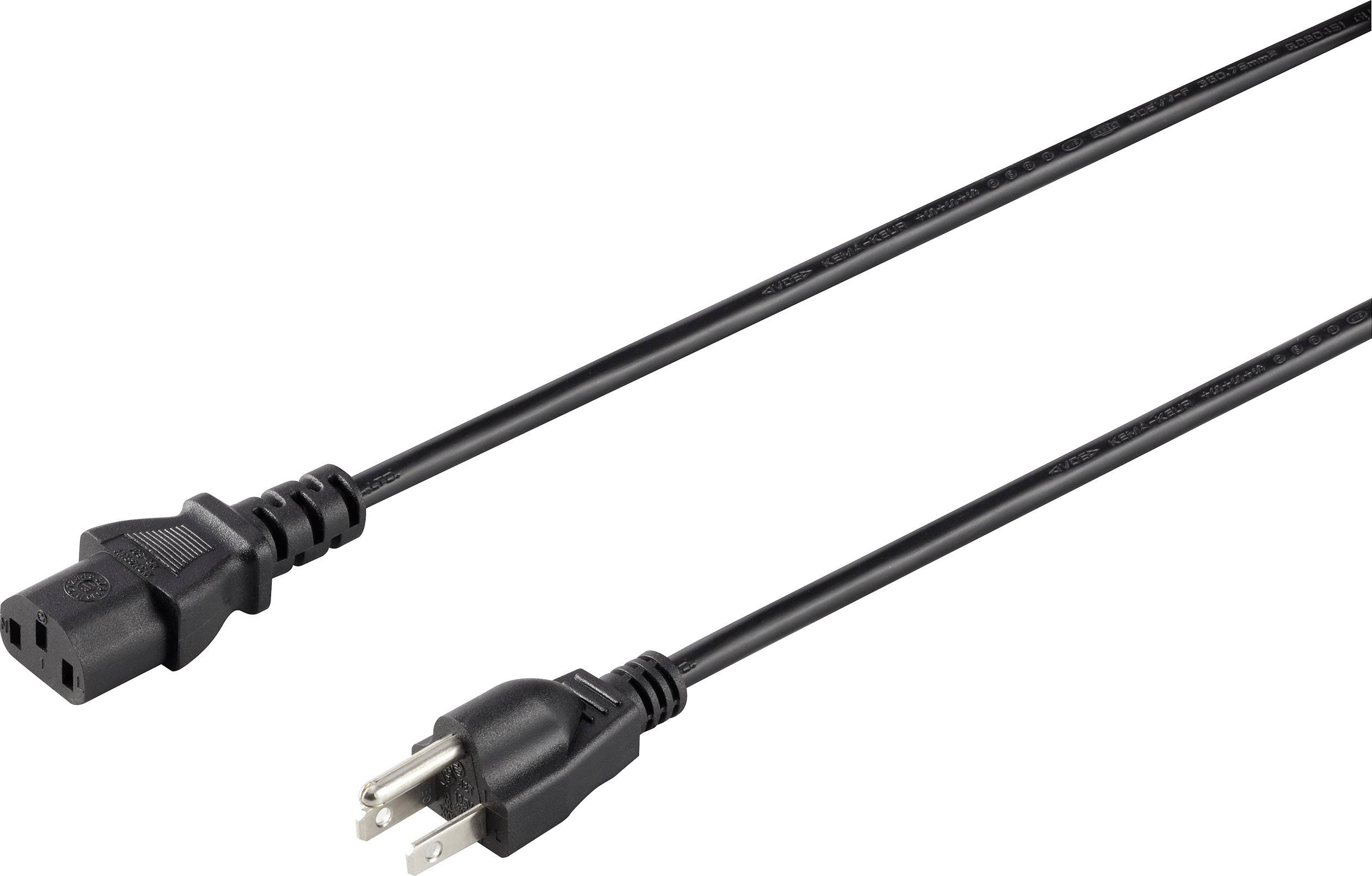 Sygonix SY-5042706 Prikljucni kabl za hladne uredjaje 7 A 2 m VCTF 3X 0,75 mm2 crna