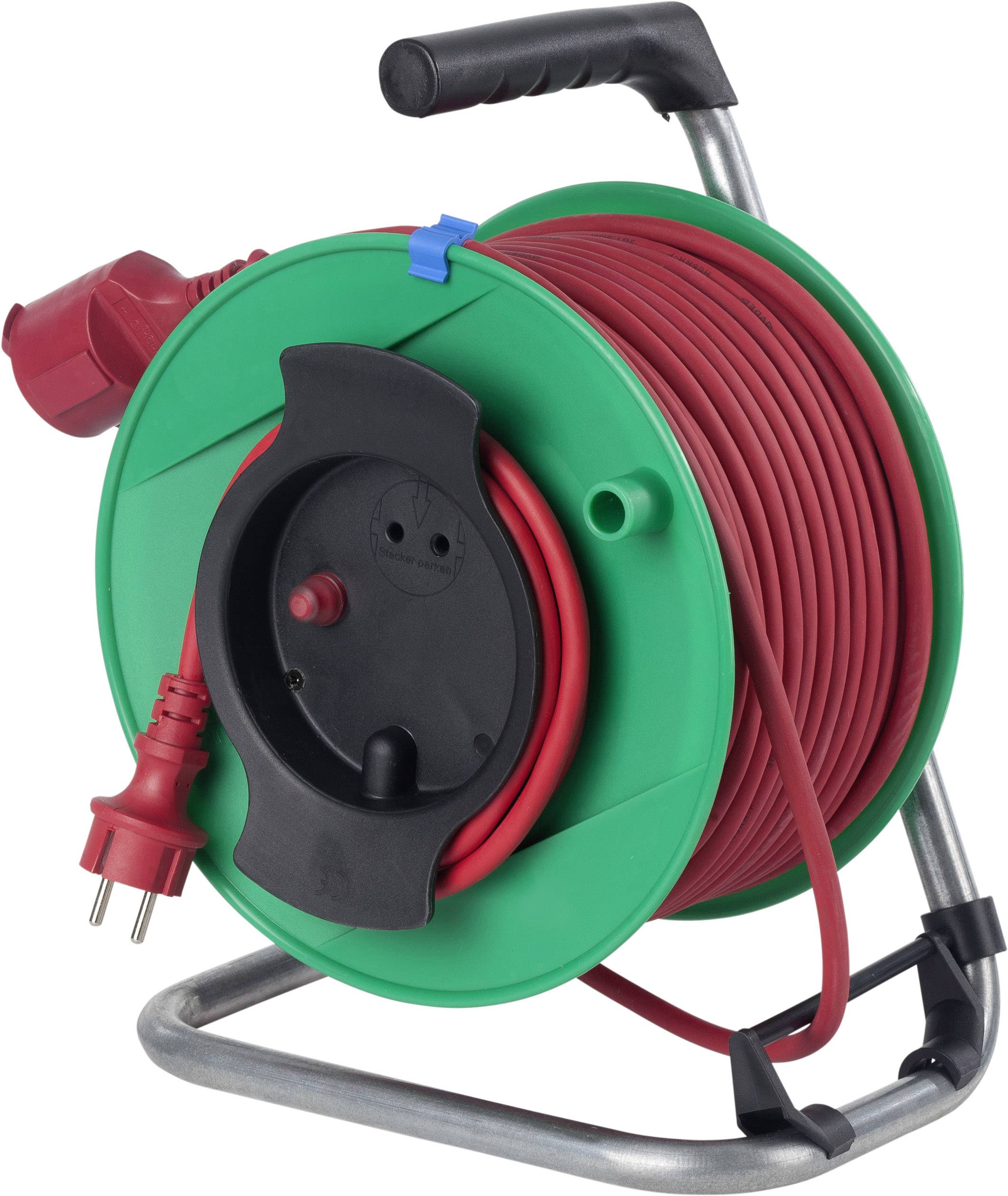 AS Schwabe 12233 Kablovski bubanj 25 m H05RR-F 3G 1,5 mm2 IP44 1 uticnica Schuko utikac - Schuko uticnica zelena, crvena