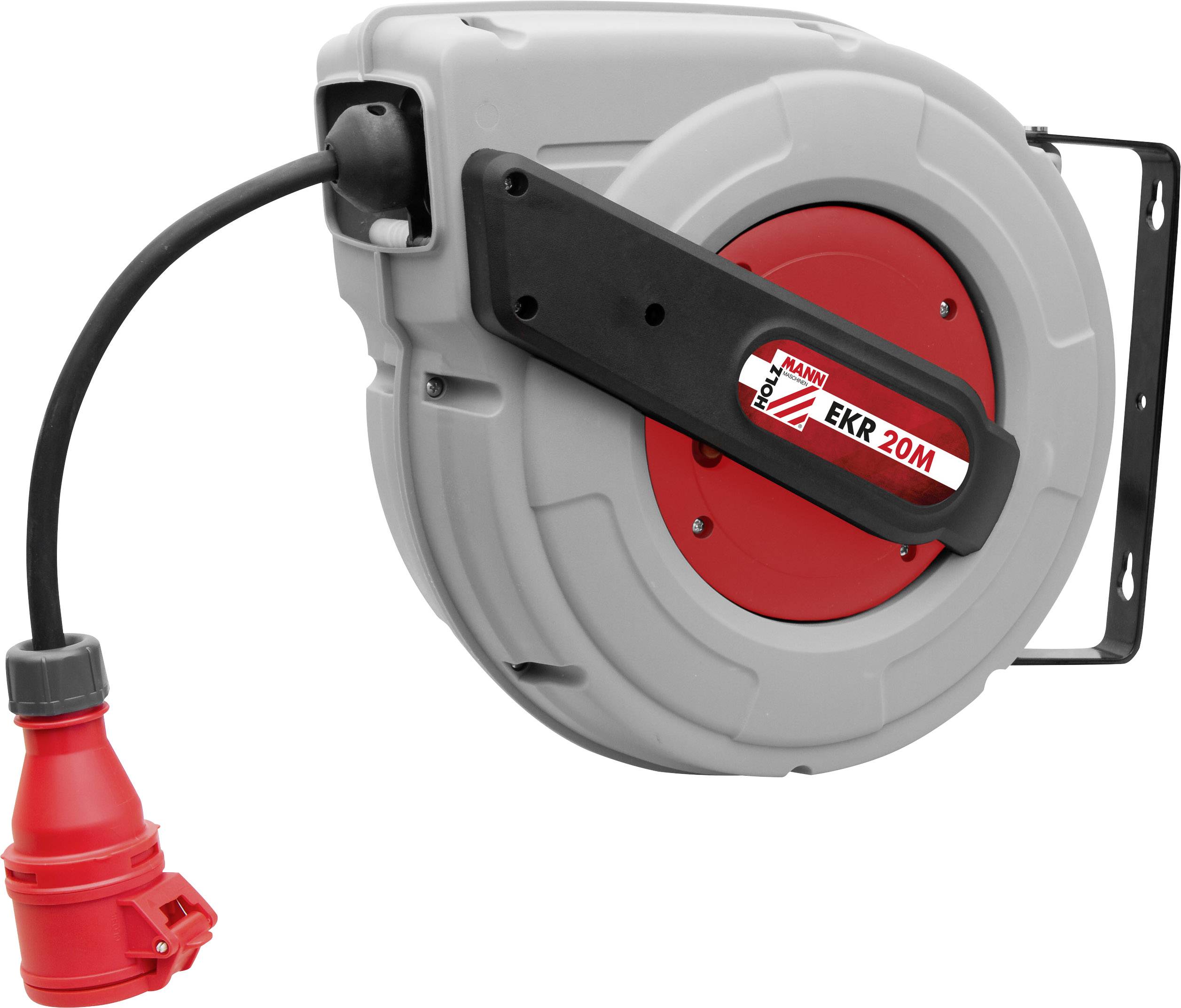 Holzmann Maschinen EKR20M_400V Kablovski bubanj 20 m 1 uticnica siva, crvena