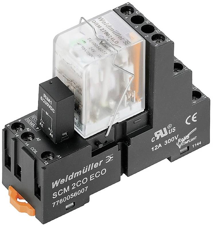 Weidmüller DRMKIT 24VAC 4CO LD relejni modul 4 CO kontakt 24 V/AC (pak. 10 kom)