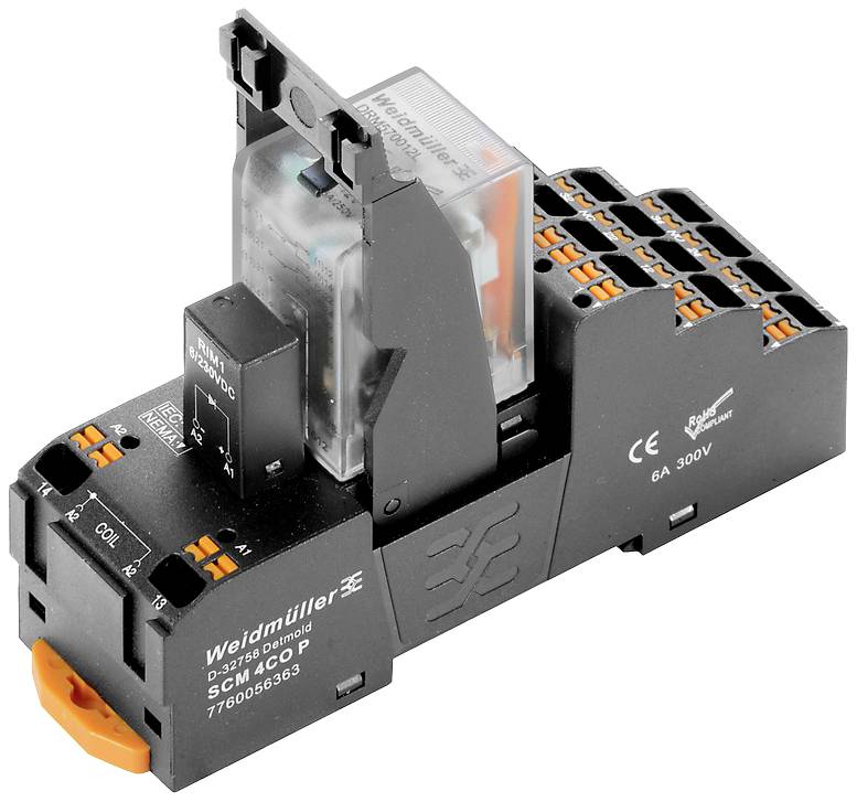 Weidmüller DRMKITP 24VDC 4CO LD relejni modul 4 CO kontakt 24 V/AC (pak. 10 kom)