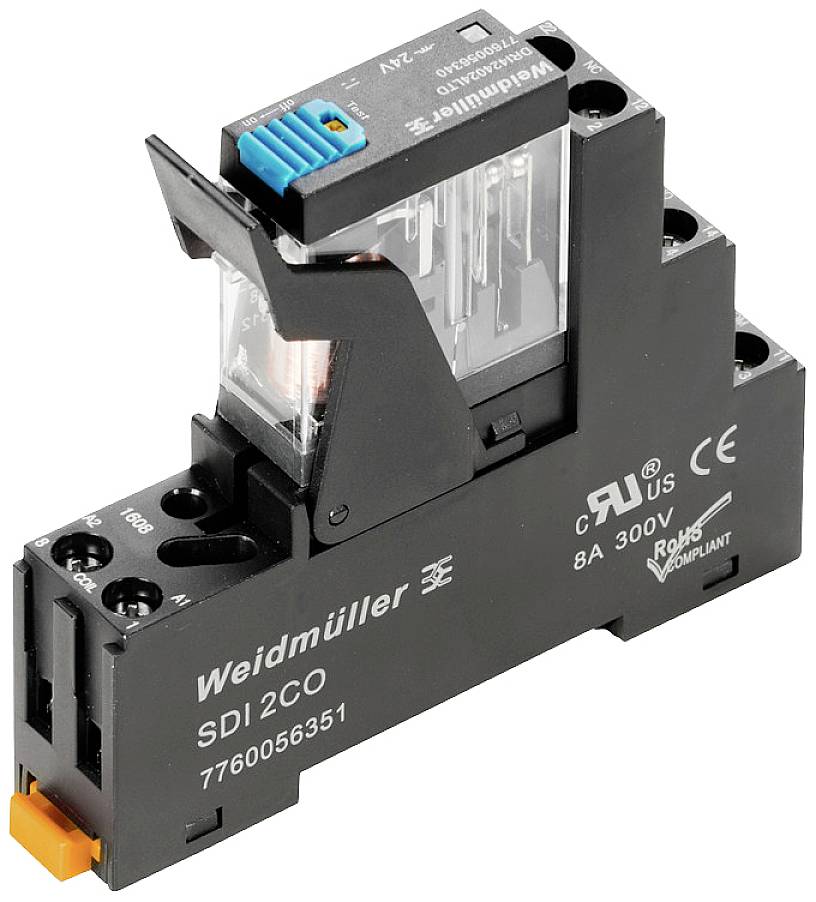 Weidmüller DRIKIT 24VDC 2CO LD/PB relejni modul 2 CO kontakt 24 V/DC (pak. 10 kom)