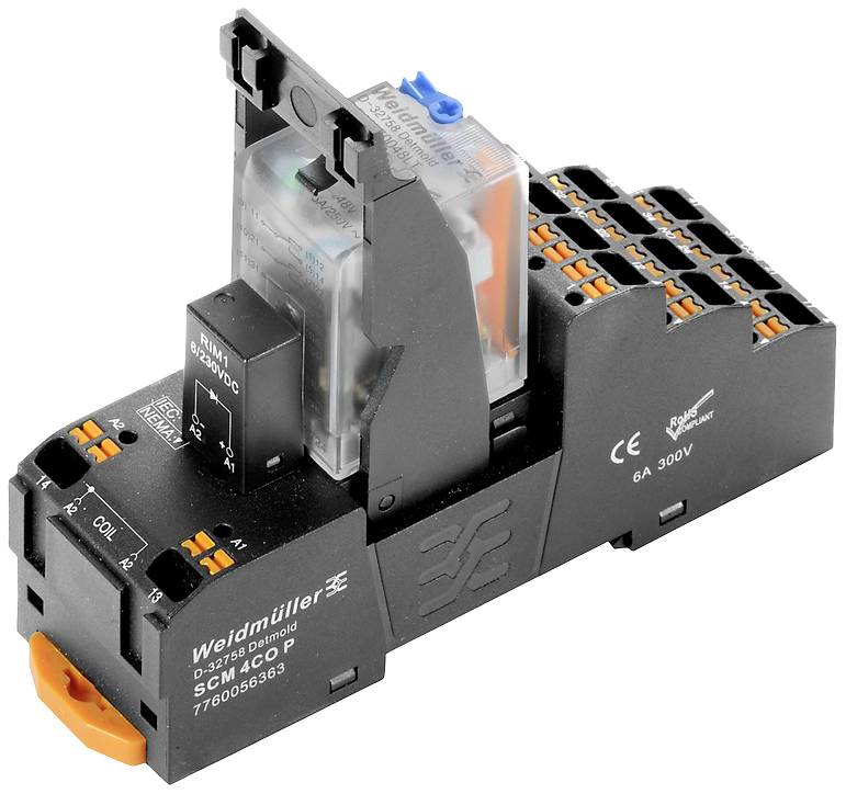 Weidmüller DRMKITP 24VDC 4CO LD/PB relejni modul 4 CO kontakt 24 V/DC (pak. 10 kom)