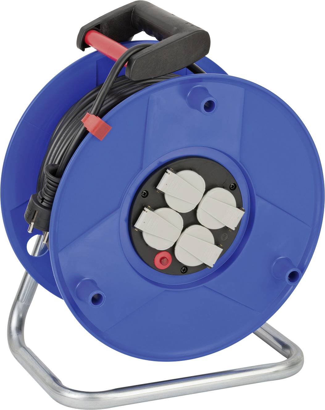 Brennenstuhl 1208068 Kablovski bubanj 16 A 50 m H05VV-F 3G 1,5 mm2 IP20 4 uticnice Schuko utikac - Schuko utikac plava