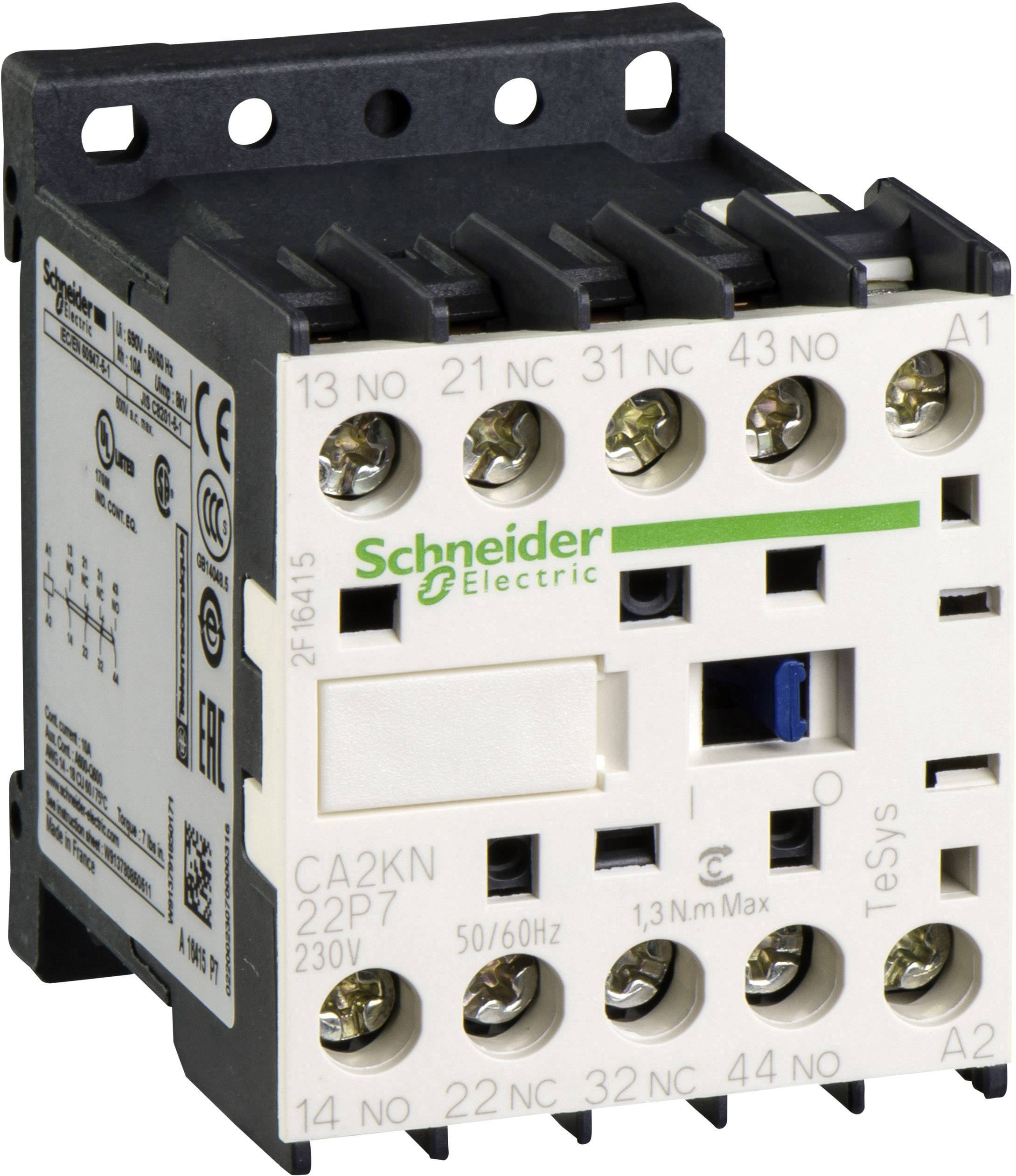Schneider Electric CA2KN22P7 2 NC, 2 NO IP2x