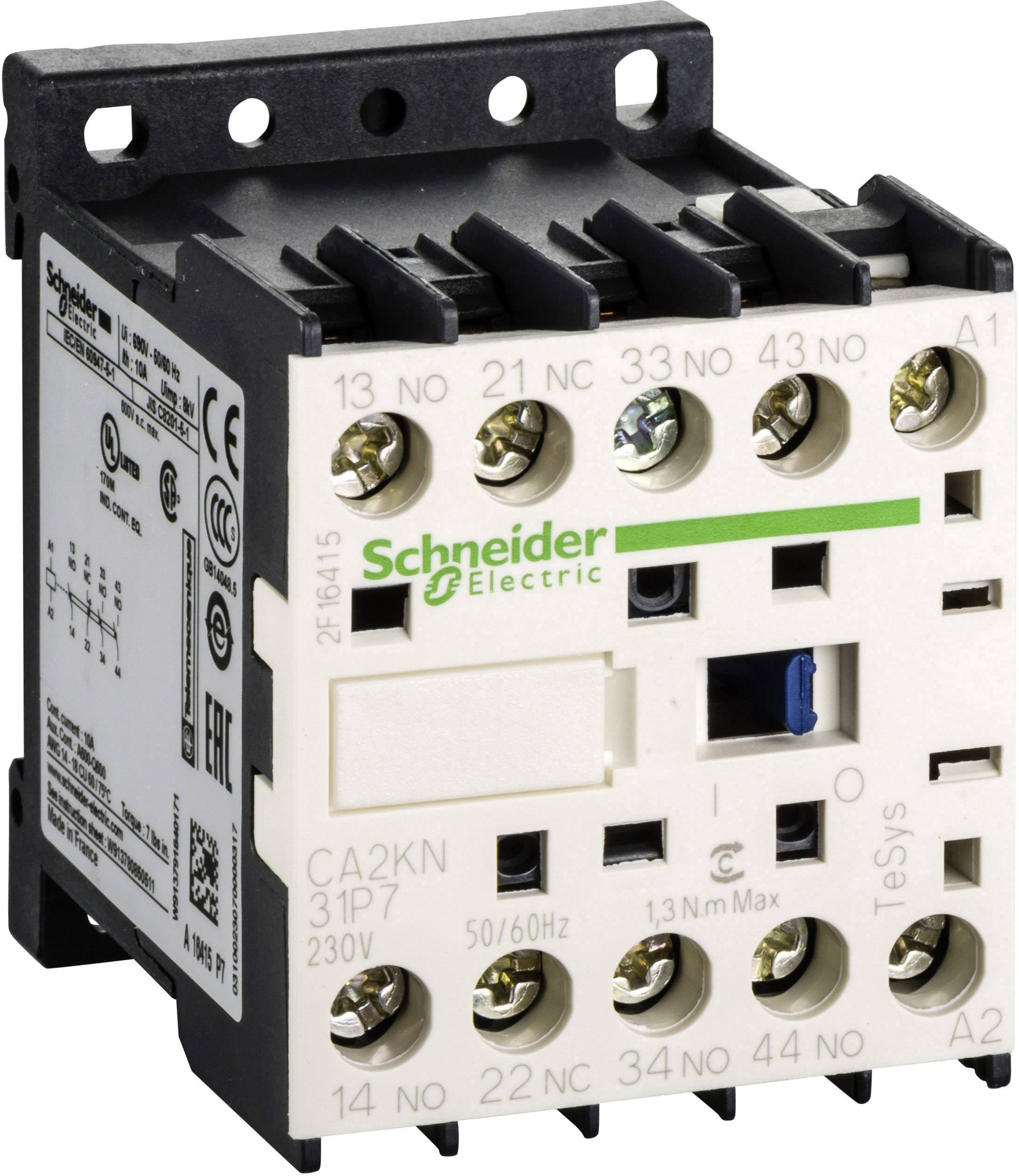 Schneider Electric CA2KN31P7 3 NO, 1 NC IP2x