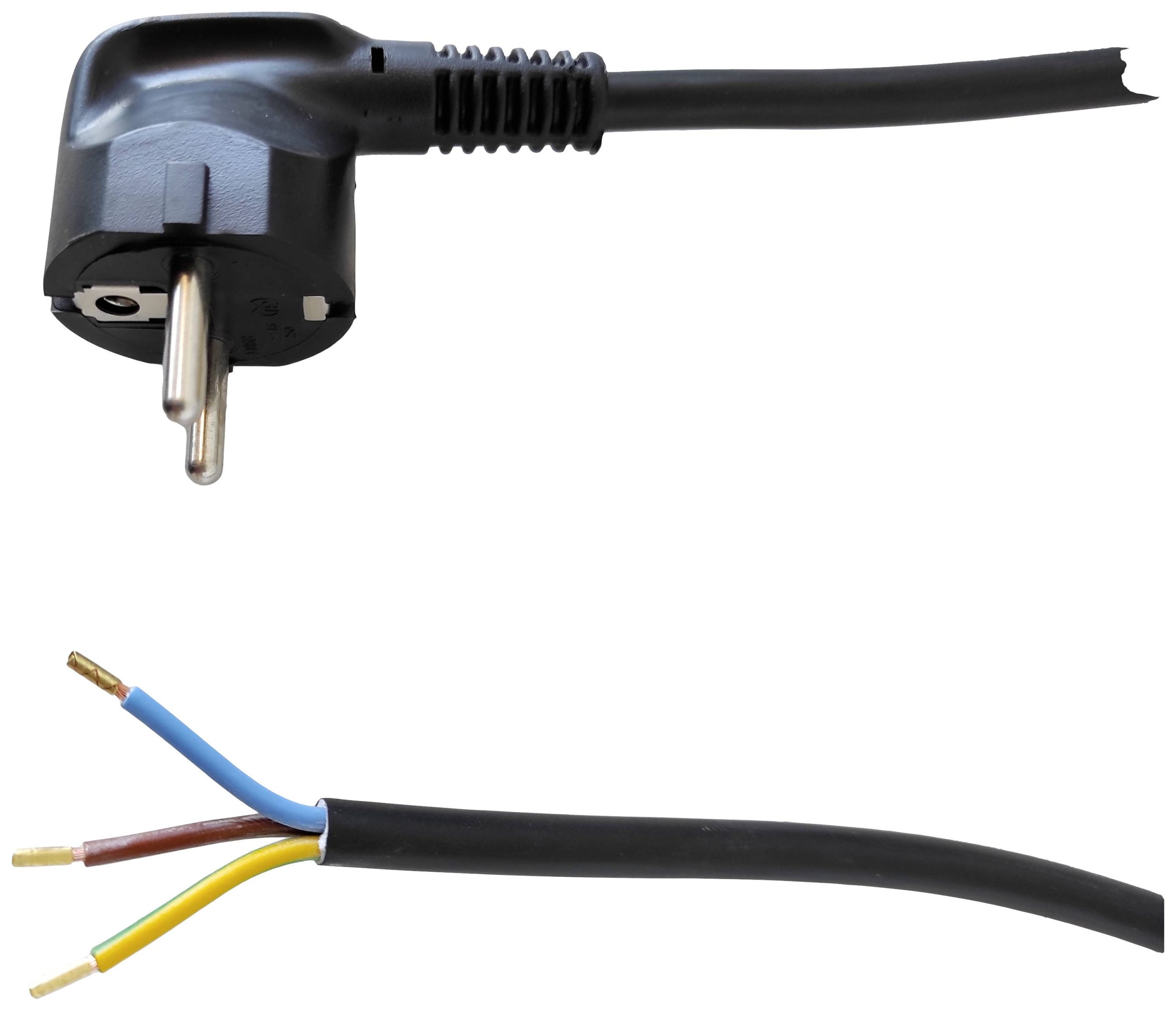 Helu Napojni kabl 3 m H05VV-F 3G 1,5 mm2 Schuko utikac crna