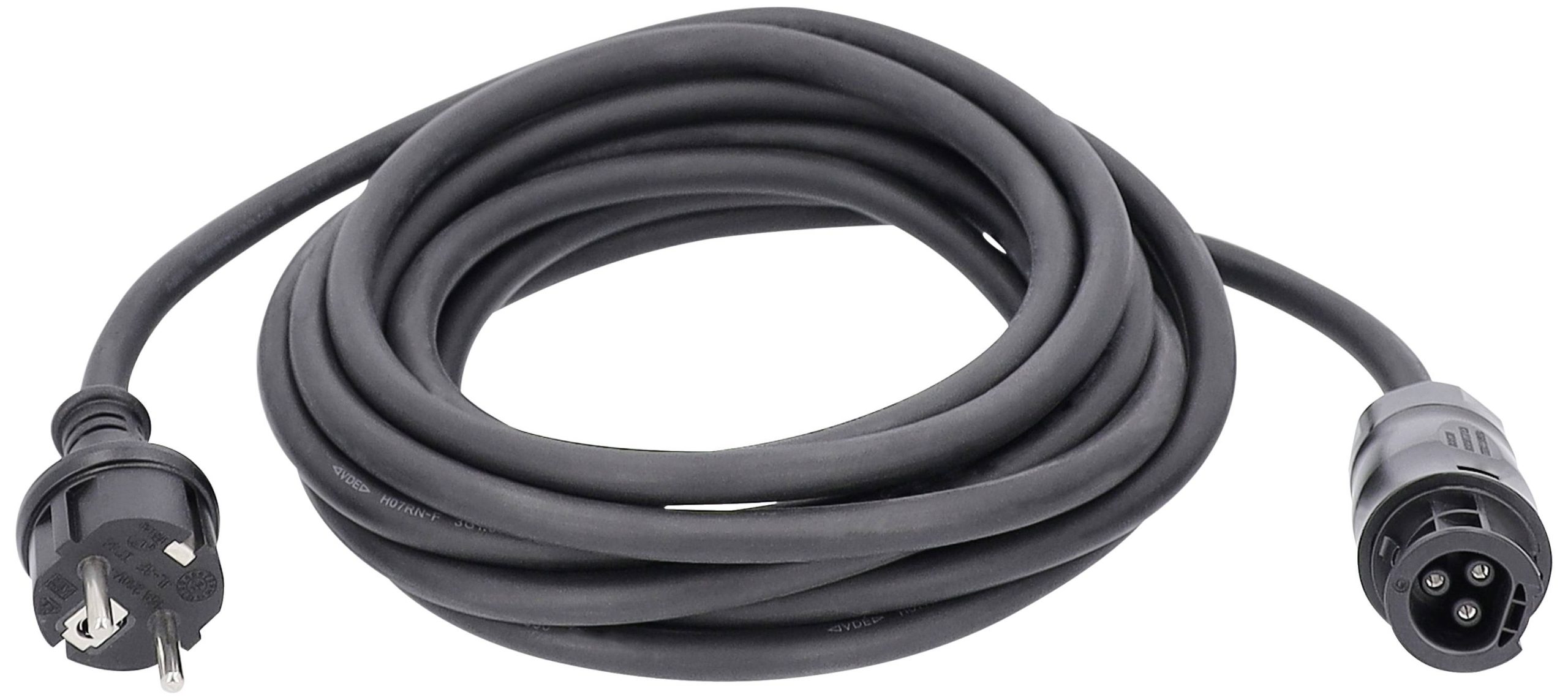 AS Schwabe omrezni Napojni kabl 5 m H07RN-F 3x1,5 mm2 230 V IP44 Schuko utikac crna