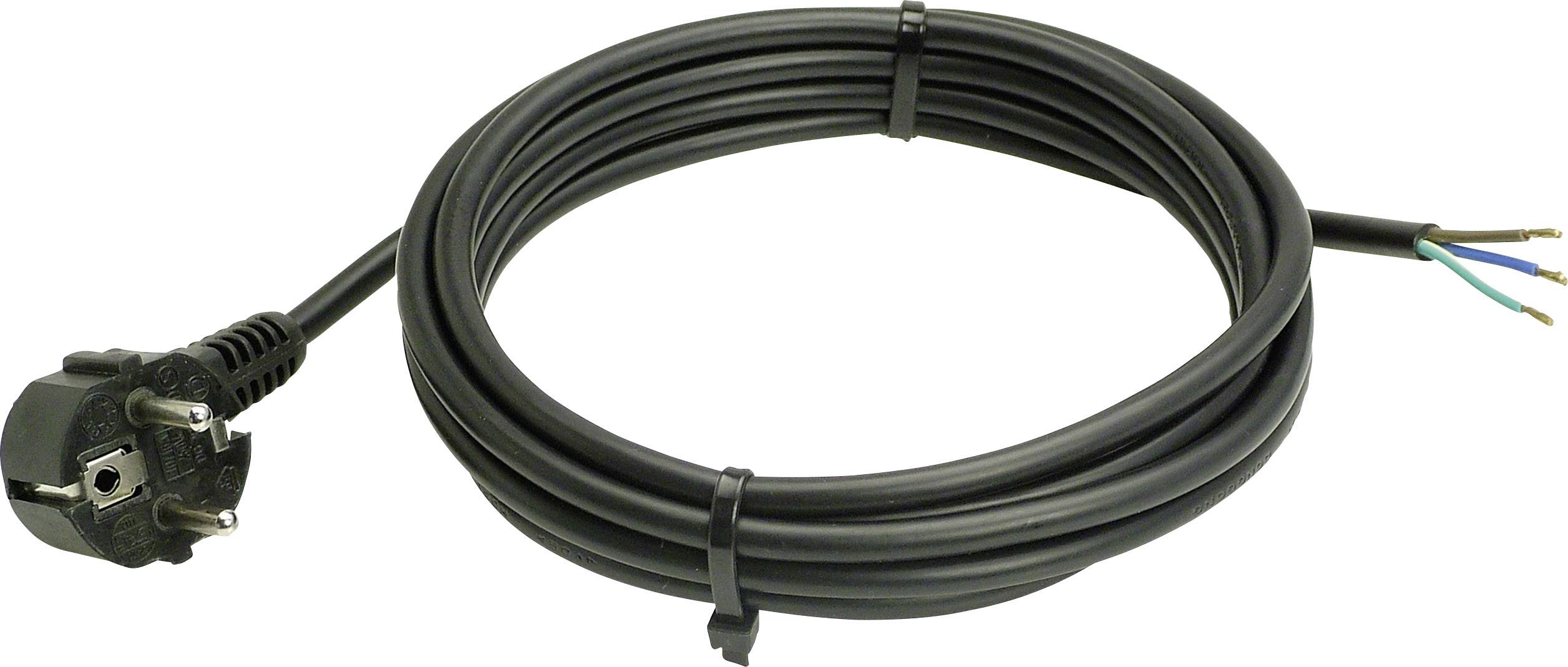 AS Schwabe 70832 Napojni kabl 3 m H05VV-F 3G 1,0 mm2 IP20 Schuko utikac