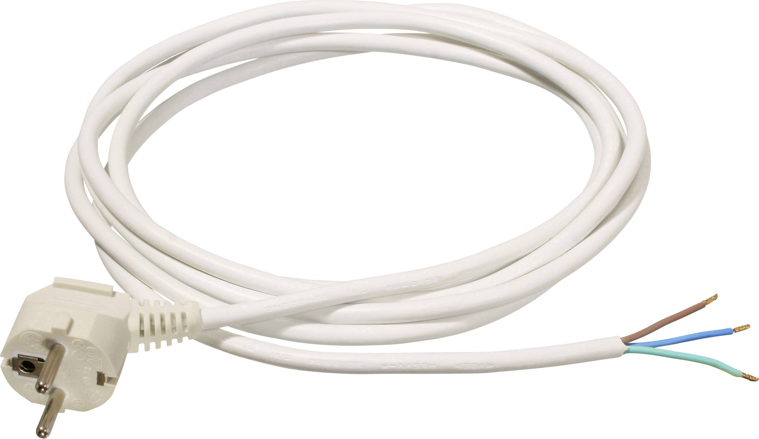 AS Schwabe 70833 Napojni kabl 3 m H05VV-F 3G 1,0 mm2 IP20 Schuko utikac