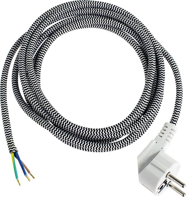 AS Schwabe 87202 Napojni kabl 3 m H03RT-F 3G 1 mm2 IP20 Schuko utikac