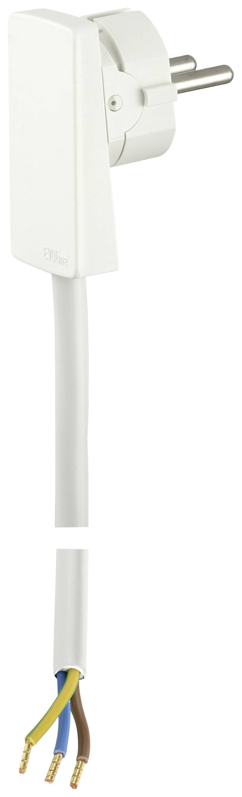EVOline 1512 Prikljucni kabl 1.5 m H05VV-F 3G 1,5 mm2 Schuko utikac bela