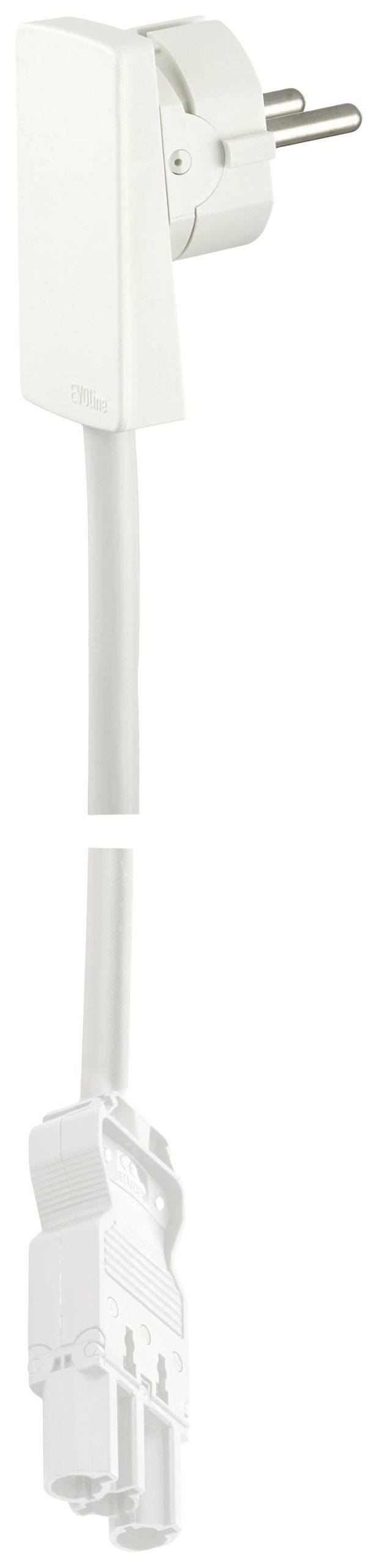 EVOline 1512 Prikljucni kabl 1.5 m H05VV-F 3G 1,5 mm2 Schuko utikac bela