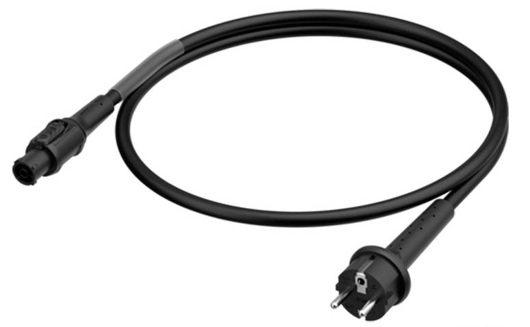 Neutrik 1028916 Prikljucni kabl 3 m H07RN-F 3G 2,5 mm2 IP65, IP44 Schuko utikac crna