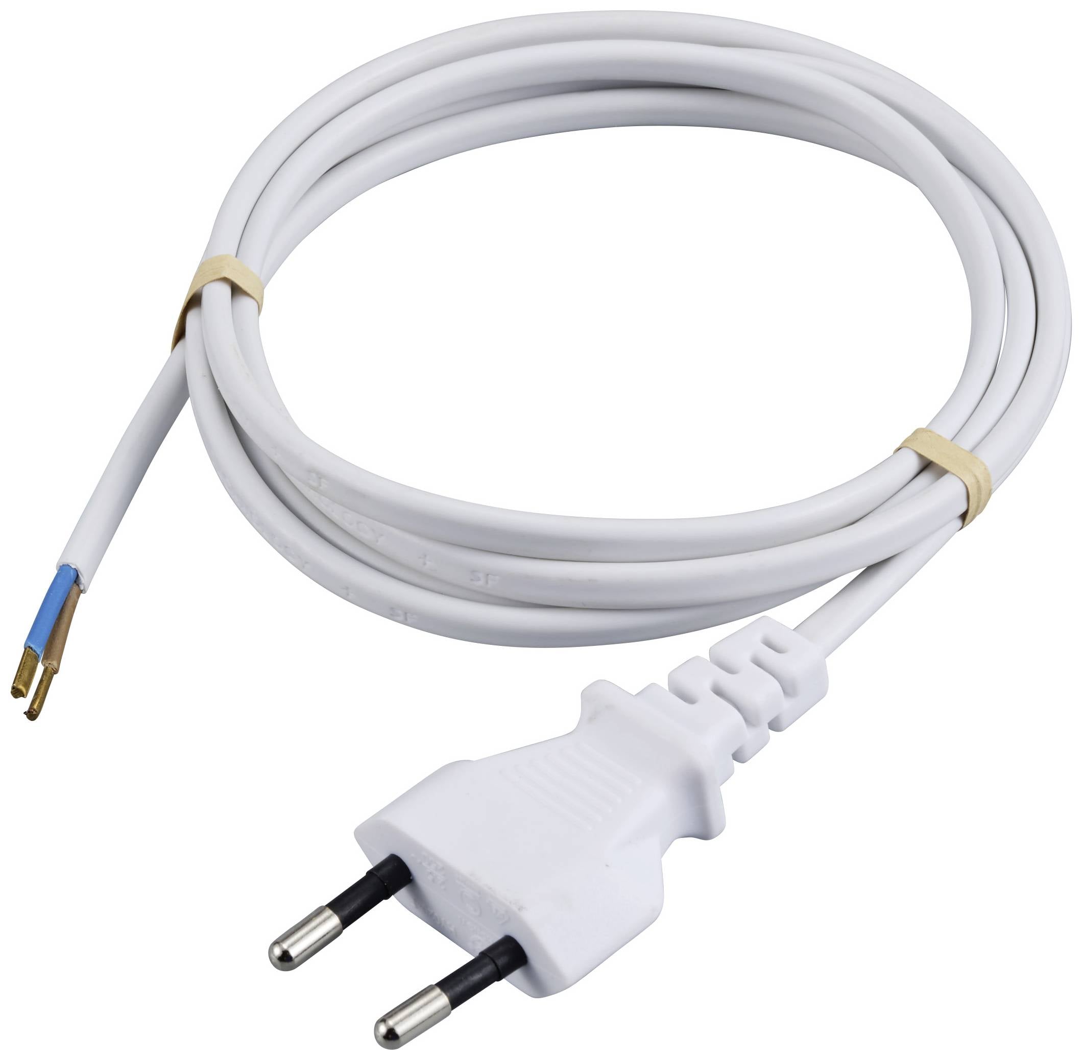 Sygonix Euro plug (ravni)/odprt konec Napojni kabl 1.50 m H03VVH2-F 2X 0,75 mm2 Euro utikac