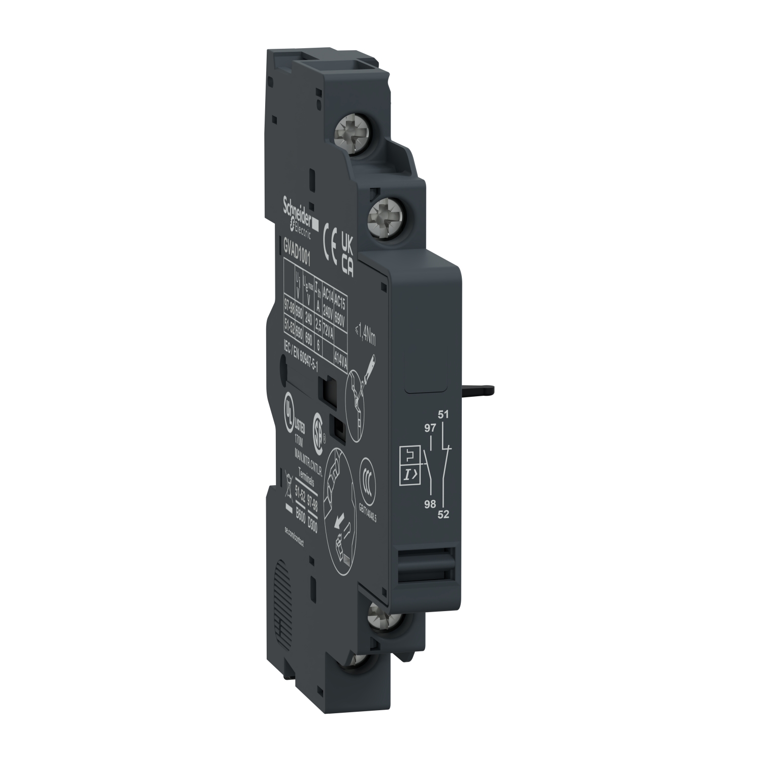 Schneider Electric GVAD1001 1 NO 1 NC