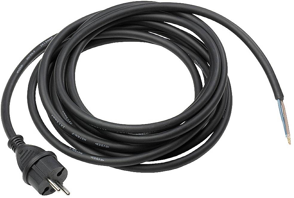AS Schwabe 70558 Prikljucni kabl 5 m H07RN-F 2X 1,5 mm2 IP44