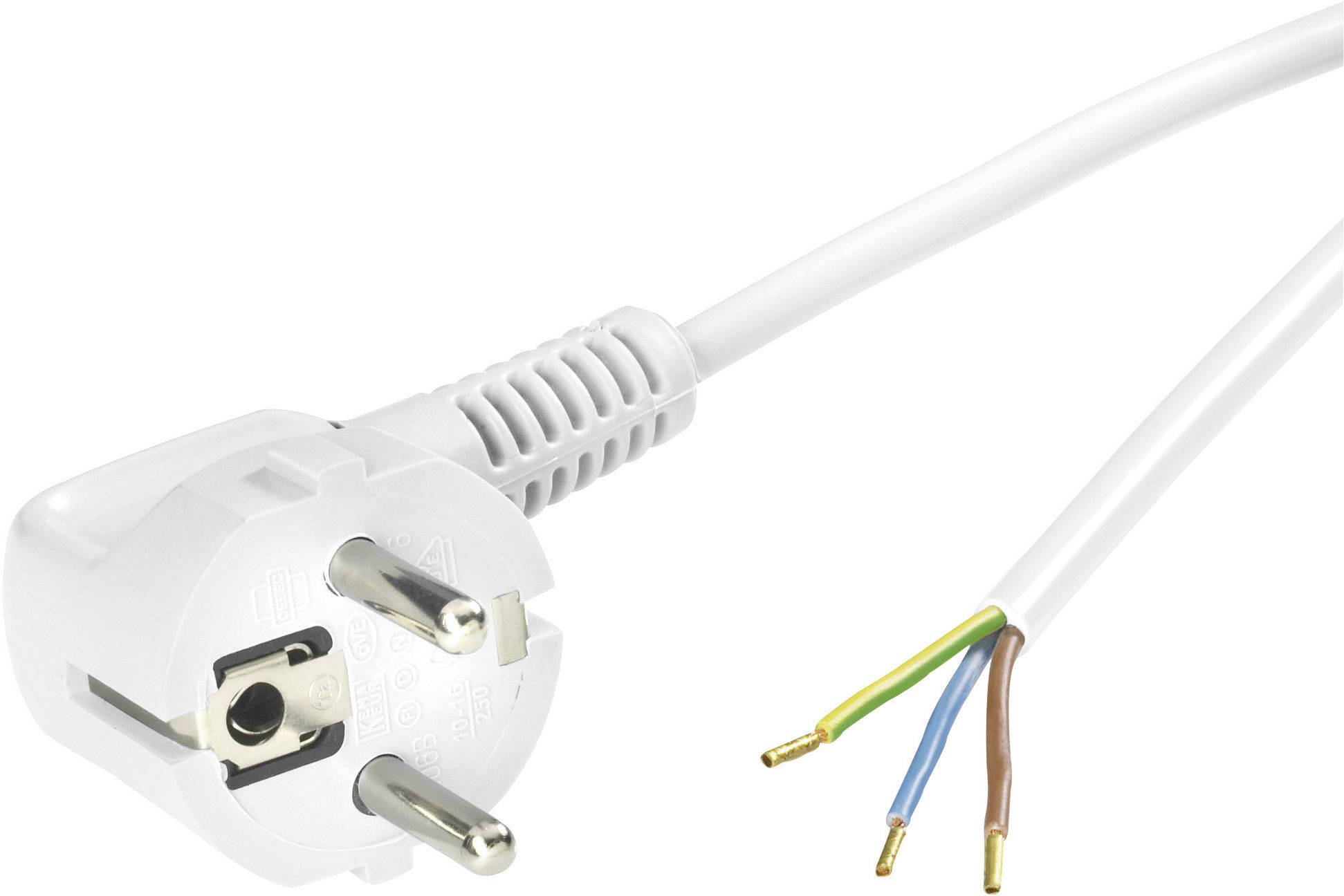 Prikljucni kabl 2 m H03VV-F 3G 0,75 mm2 Schuko utikac