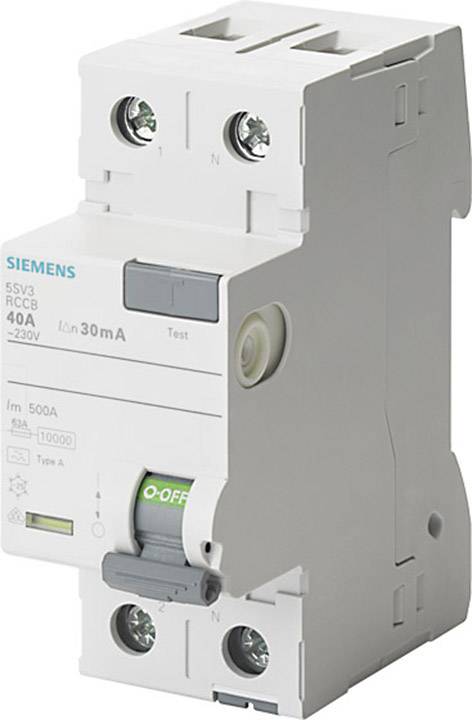 Siemens FID zastitni prekidac 5SV3416-6 2-polni 63 A 0.1 A 230 V