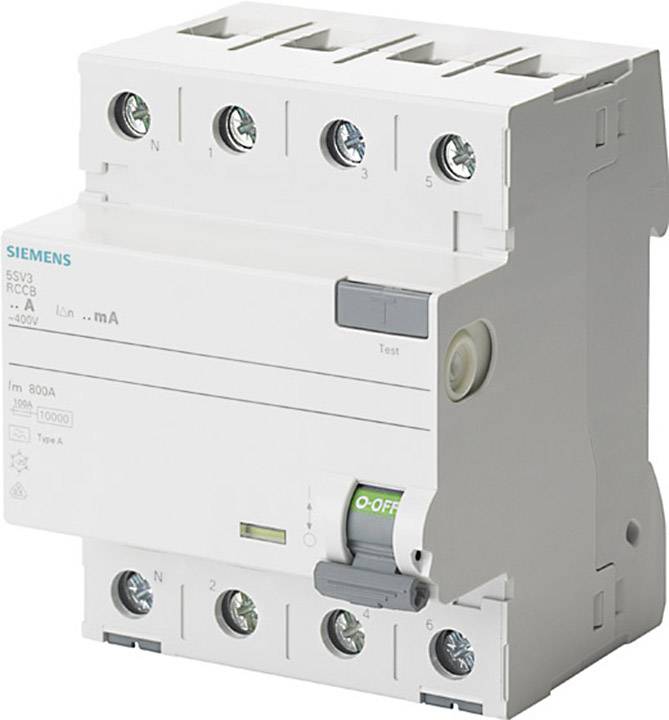 Siemens FID zastitni prekidac 5SV3642-6KL 4-polni 25 A 0.3 A 400 V