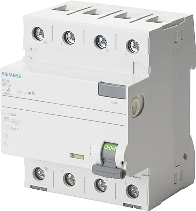 Siemens FID zastitni prekidac 5SV3646-6KL 4-polni 63 A 0.3 A 400 V