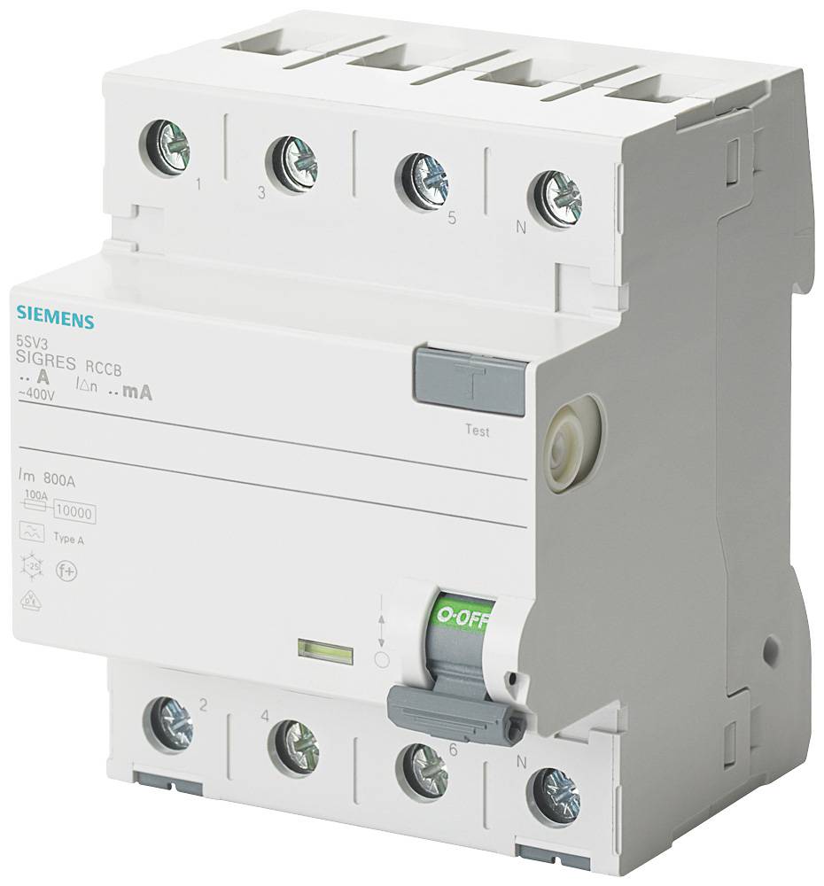 Siemens FID zastitni prekidac 5SV3342-6KK12 4-polni 25 A 0.03 A 400 V
