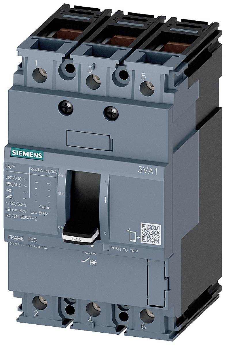 Siemens 3VA1196-4ED36-0AA0 automatski prekidač 3 pol. 16 A